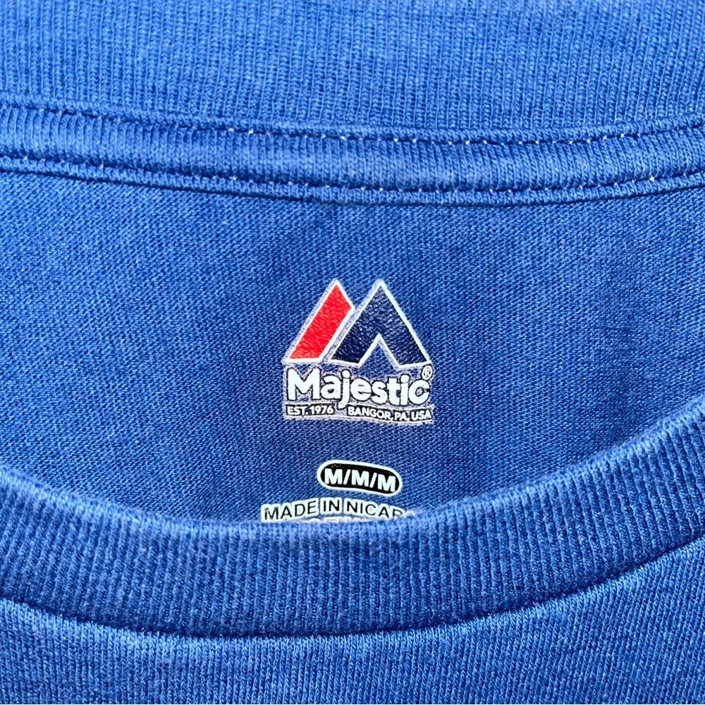 Indianapolis Colts Blue Majestic Shirt M Majestic tag NFL Indiana Football